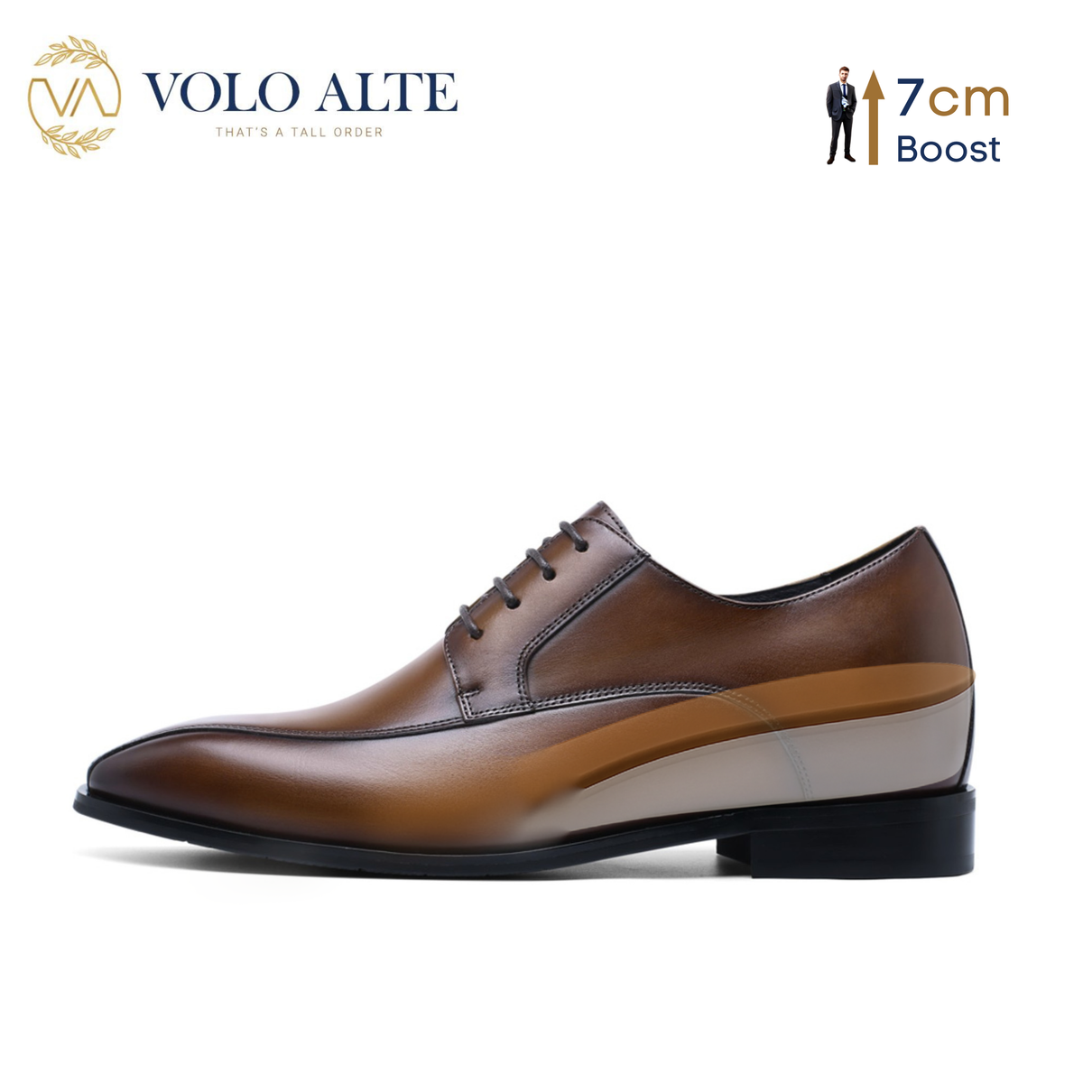 Volo Alte Bologna Height Increasing Shoes (brown)